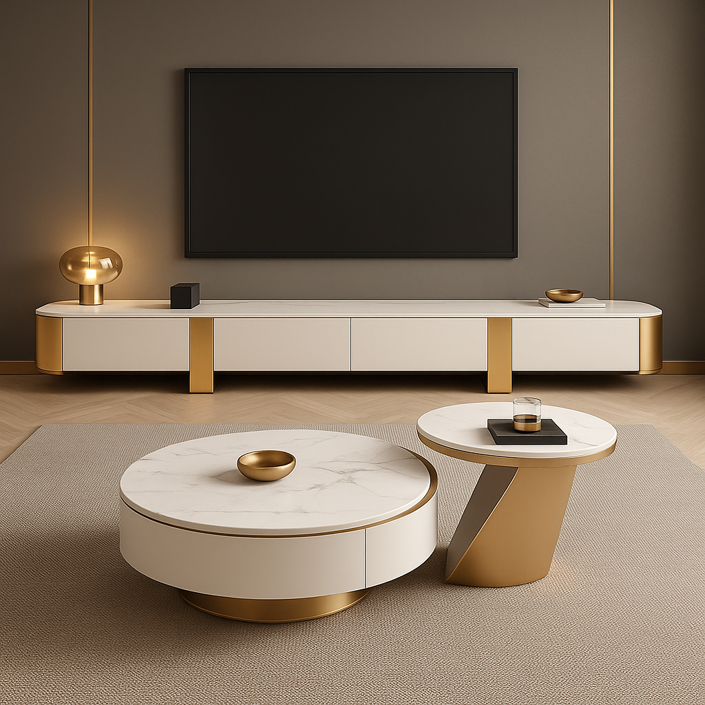 Beloire Coffee Table and TV Console