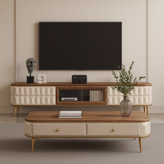 Cerchio Coffee Table and TV Console