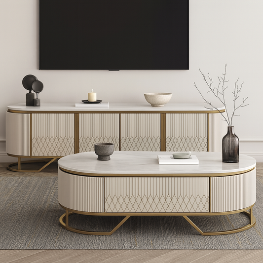 Diamare Coffee Table and TV Console