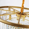 Medium Round Emerald Cut 4 Tier Crystal Chandelier